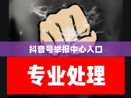 抖音号举报中心入口