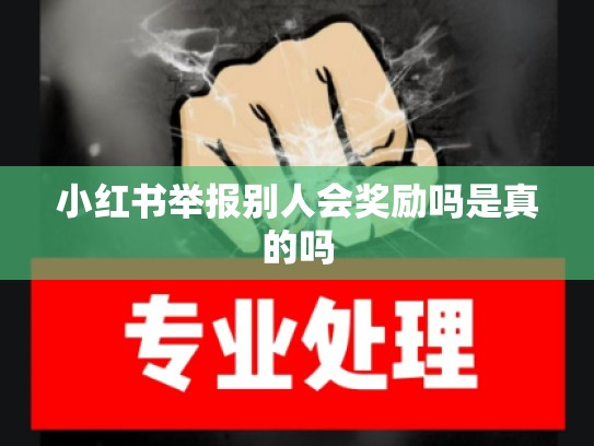 小红书举报别人会奖励吗是真的吗