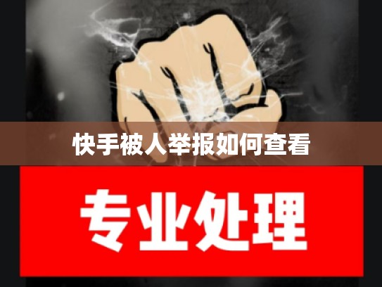 快手被人举报如何查看