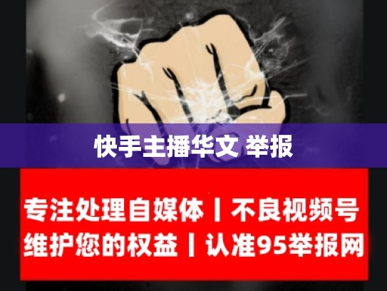 快手主播华文 举报