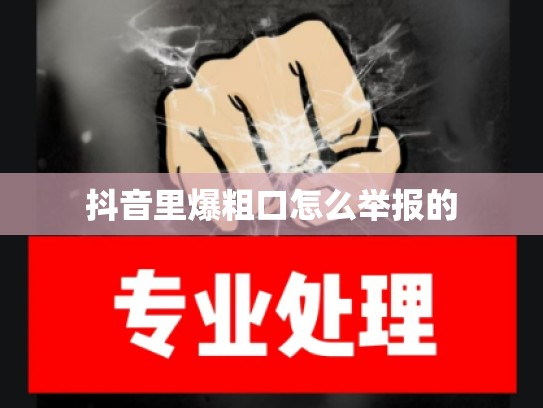 抖音里爆粗口怎么举报的