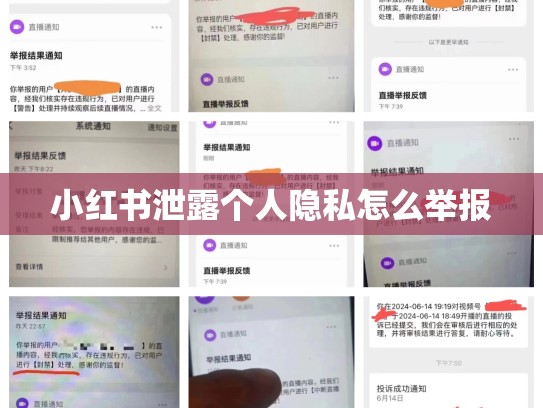 小红书泄露个人隐私怎么举报