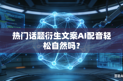 热门话题衍生文案AI配音轻松自然吗?-第1张图片-AI优尚网 热门话题衍生文案AI配音轻松自然吗?-第1张图片-AI优尚网