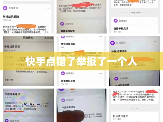 快手点错了举报了一个人