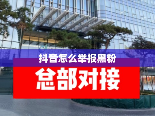 抖音怎么举报黑粉