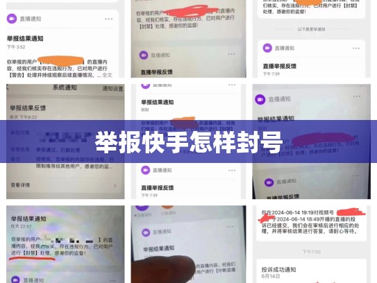 举报快手怎样封号