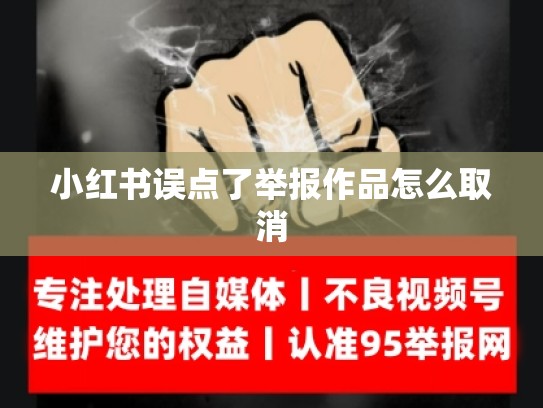 小红书误点了举报作品怎么取消