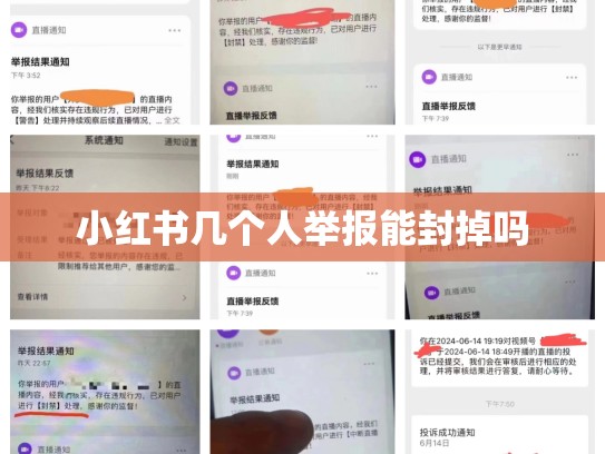 小红书几个人举报能封掉吗