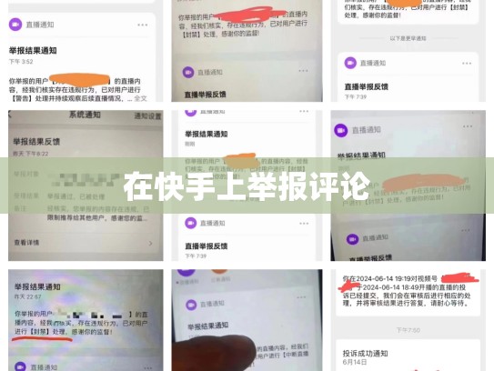 在快手上举报评论