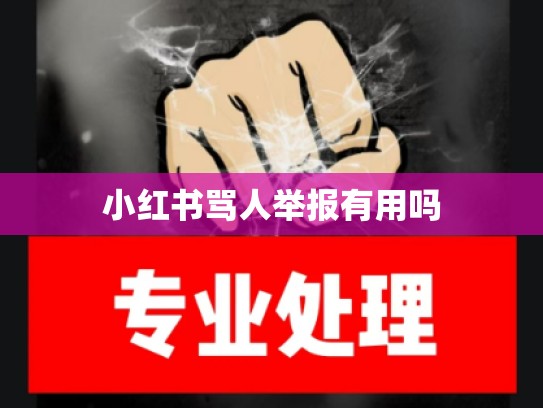 小红书骂人举报有用吗
