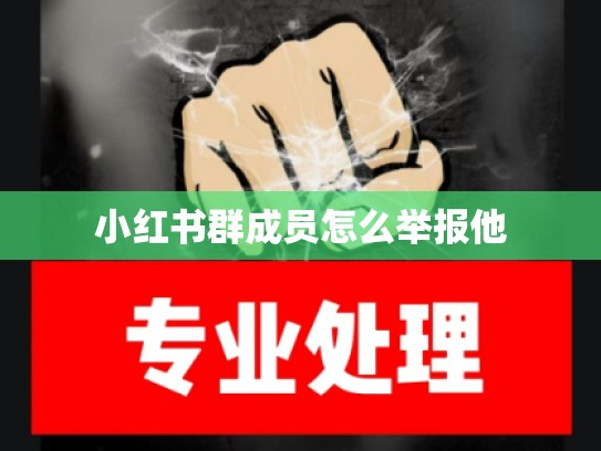 小红书群成员怎么举报他
