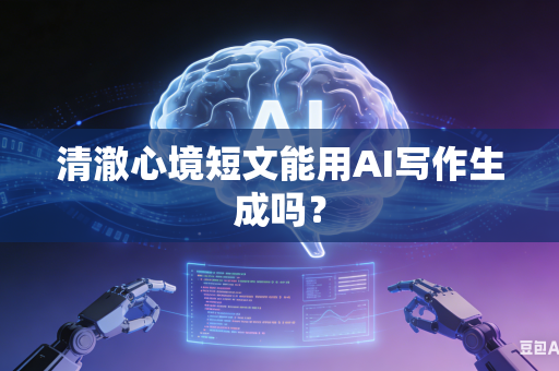 清澈心境短文能用AI写作生成吗？-第1张图片-AI优尚网