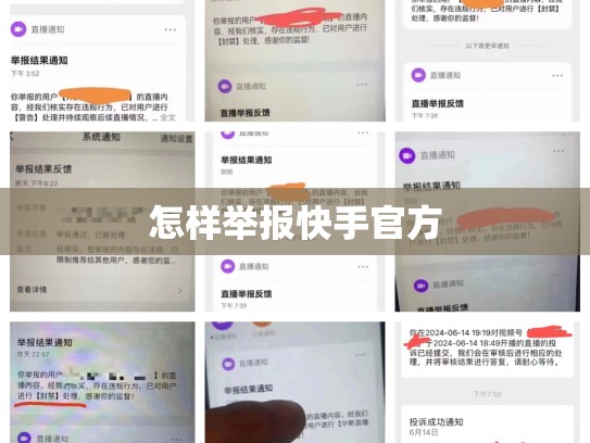 怎样举报快手官方