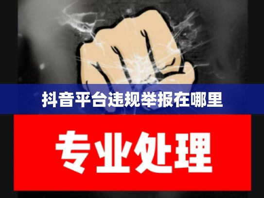 抖音平台违规举报在哪里