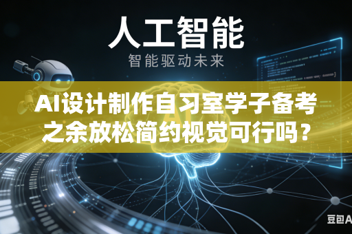 AI设计制作自习室学子备考之余放松简约视觉可行吗？