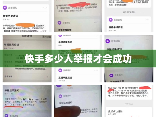快手多少人举报才会成功