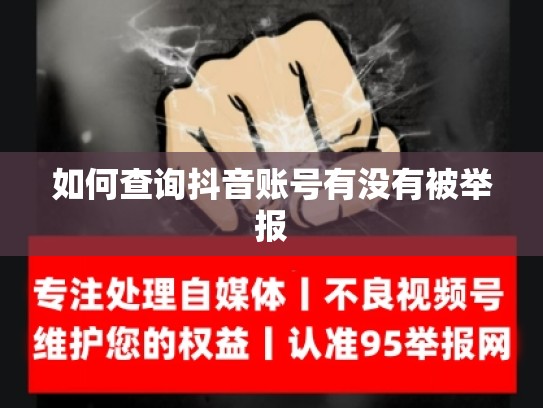 如何查询抖音账号有没有被举报