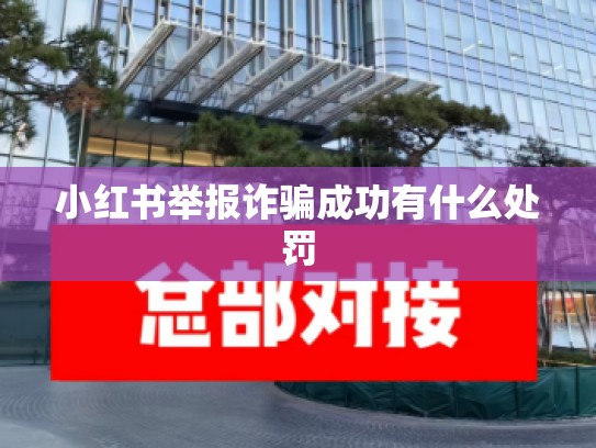 小红书举报诈骗成功有什么处罚