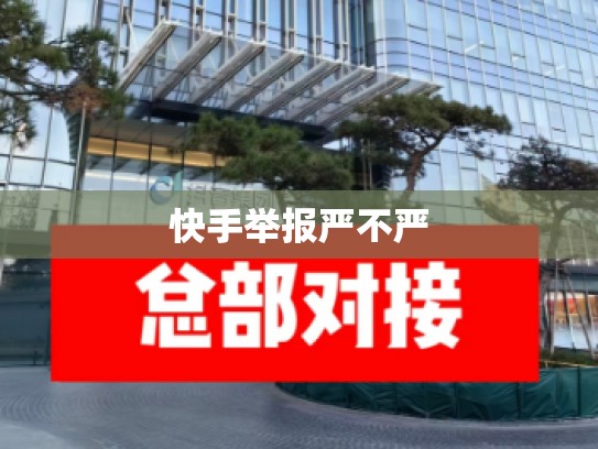 快手举报严不严