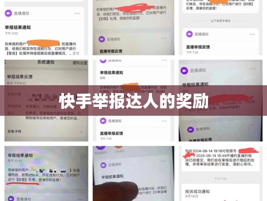 快手举报达人的奖励