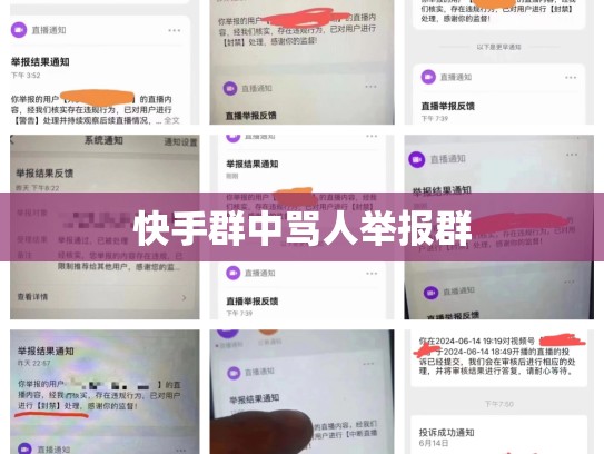 快手群中骂人举报群