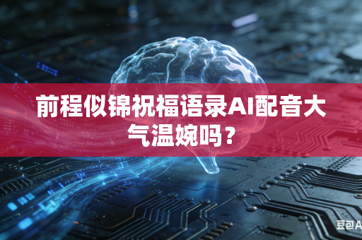 前程似锦祝福语录AI配音大气温婉吗？