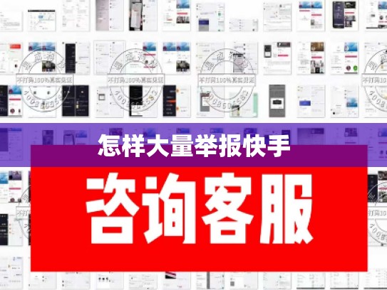 怎样大量举报快手