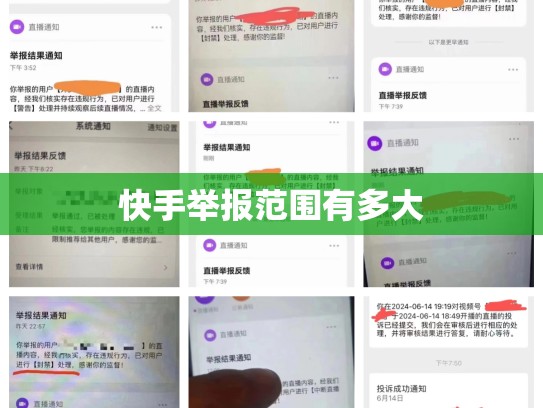 快手举报范围有多大