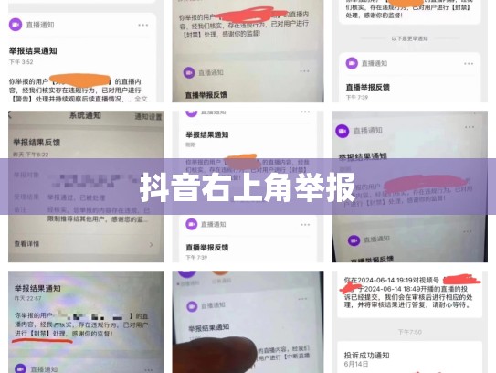 抖音右上角举报