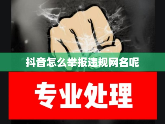 抖音怎么举报违规网名呢