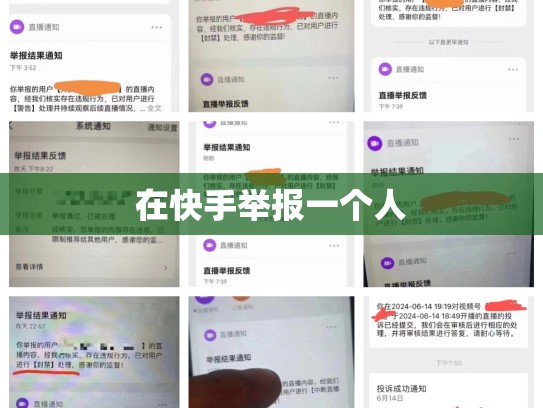 在快手举报一个人