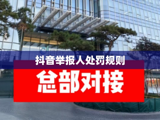 抖音举报人处罚规则