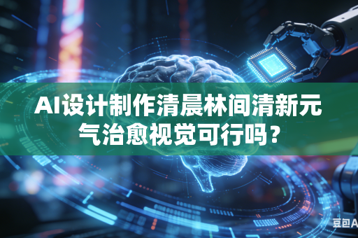 AI设计制作清晨林间清新元气治愈视觉可行吗？