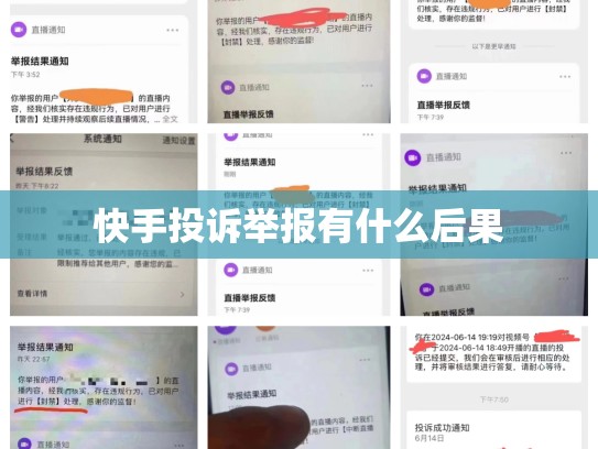 快手投诉举报有什么后果