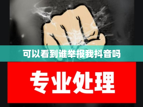 可以看到谁举报我抖音吗