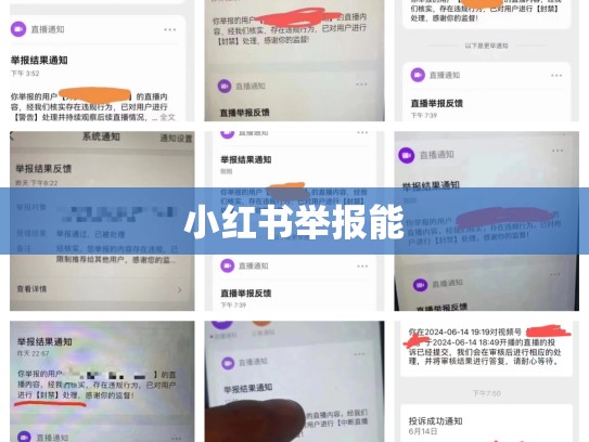 小红书举报能
