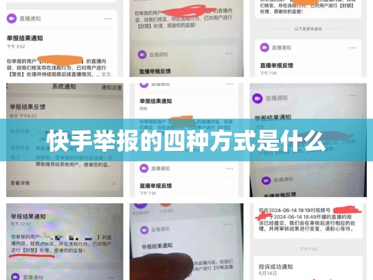 快手举报的四种方式是什么