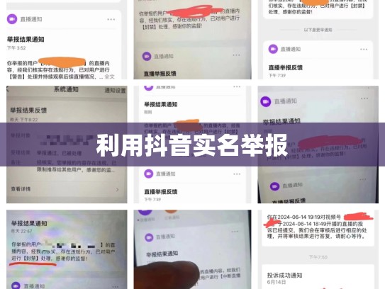 利用抖音实名举报