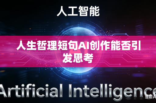 人生哲理短句AI创作能否引发思考-第1张图片-AI优尚网 人生哲理短句AI创作能否引发思考-第1张图片-AI优尚网