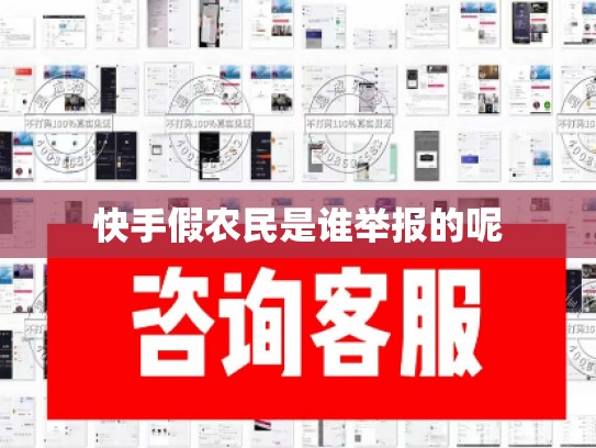 快手假农民是谁举报的呢