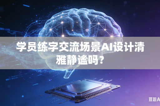 学员练字交流场景AI设计清雅静谧吗？-第1张图片-AI优尚网