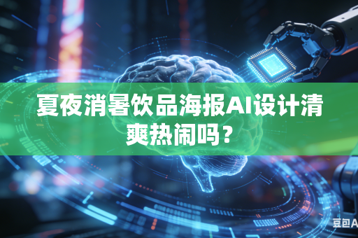 夏夜消暑饮品海报AI设计清爽热闹吗？-第1张图片-AI优尚网