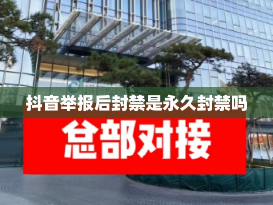 抖音举报后封禁是永久封禁吗