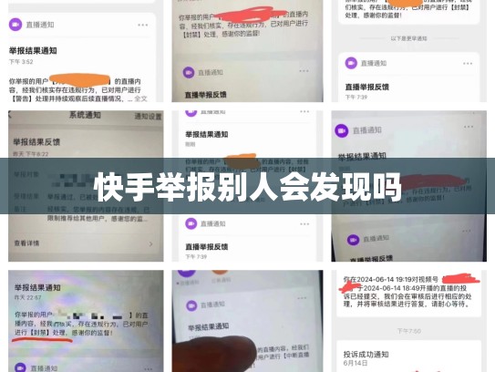 快手举报别人会发现吗
