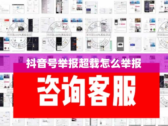 抖音号举报超载怎么举报