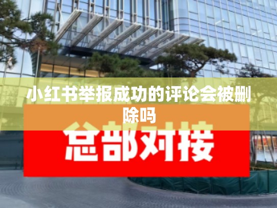小红书举报成功的评论会被删除吗