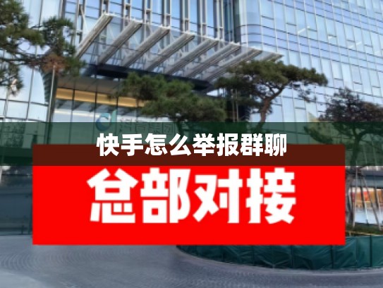 快手怎么举报群聊