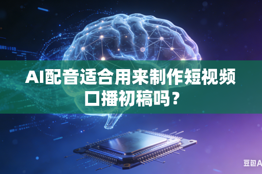 AI配音适合用来制作短视频口播初稿吗?-第1张图片-AI优尚网 AI配音适合用来制作短视频口播初稿吗?-第1张图片-AI优尚网
