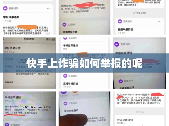 快手上诈骗如何举报的呢
