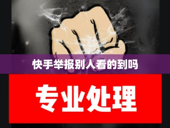 快手举报别人看的到吗